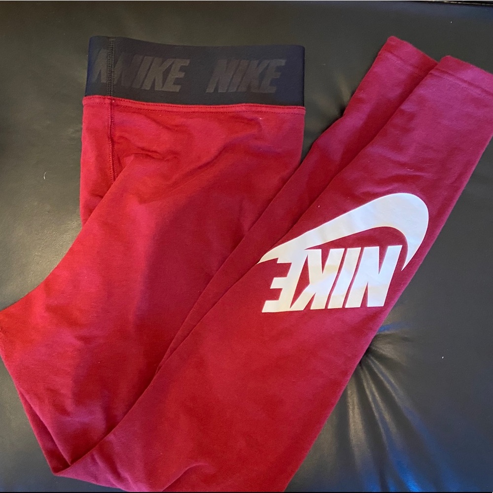 Nike red leggings